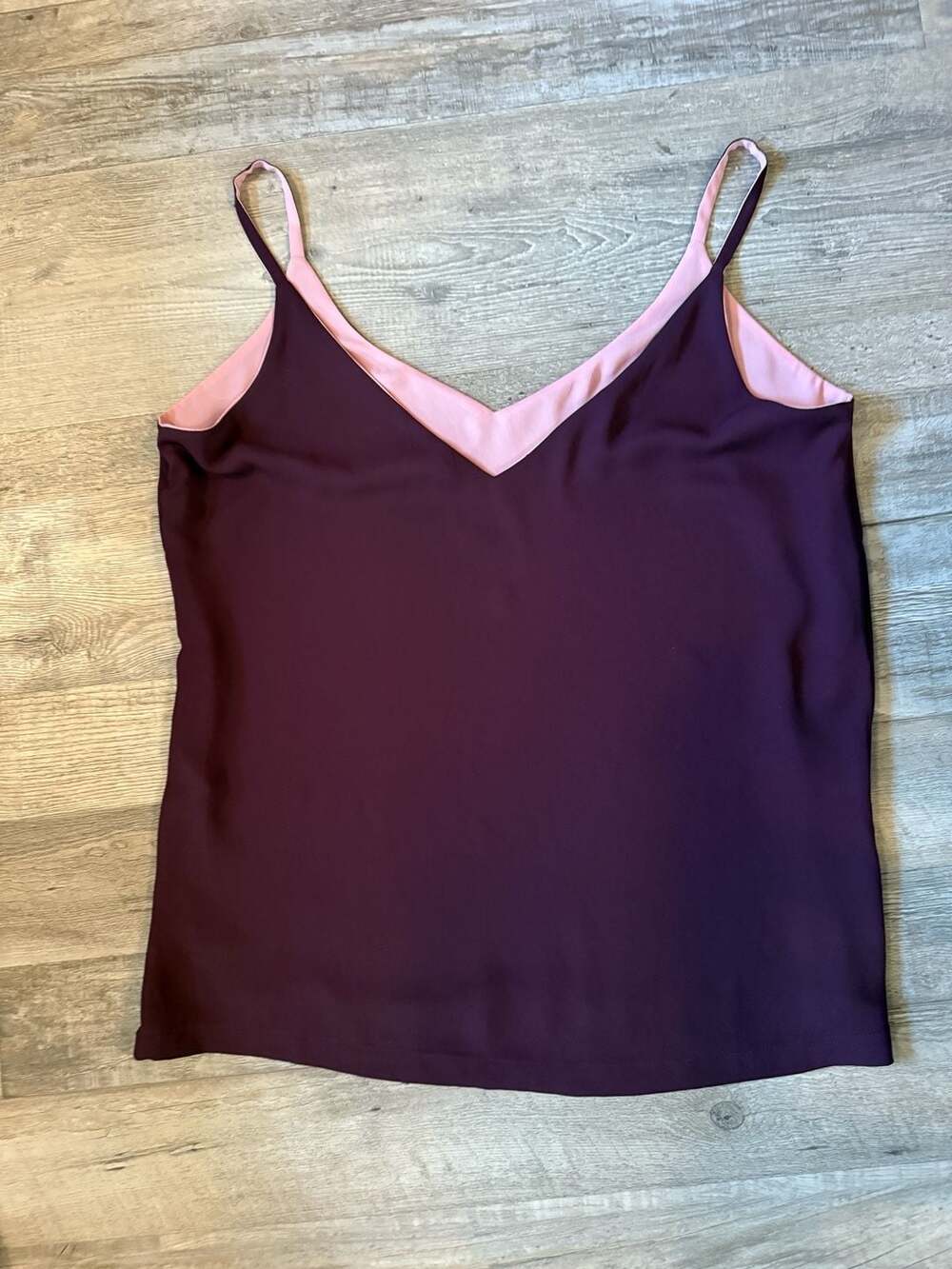 Reversible Cami Tank Top Small Pink Purple size S-M